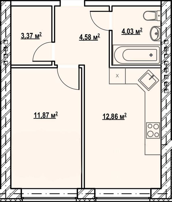 Квартира на ЖК Comfort Hall в Києві, ID 222698, фото №12