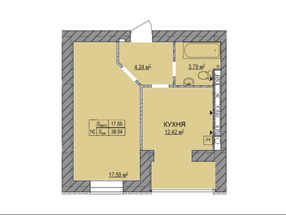 Квартира на ЖК “Авіатор-1” в Київ, ID 319808, фото №5