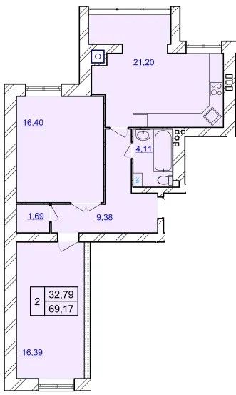 Квартира на Авіла в Хмельницькому, ID 371228, фото №3