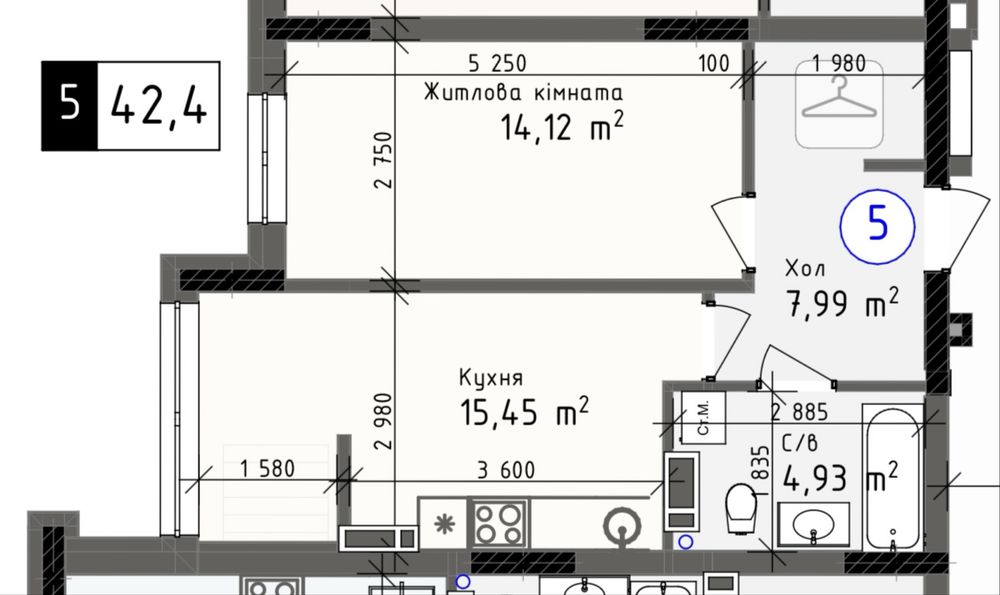 Квартира на Odessa City в Одесі, ID 370070, фото №3