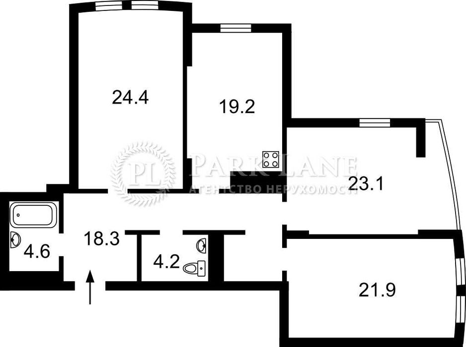Квартира на вул. Голосіївська, 13Б в Києві, ID 301578, фото №2
