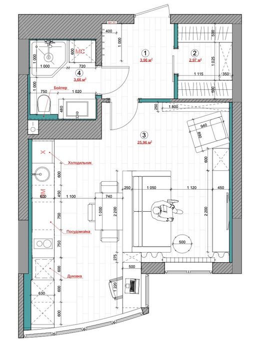 Квартира на вул. Андрія Аболмасова, 7 в Києві, ID 387396, фото №12