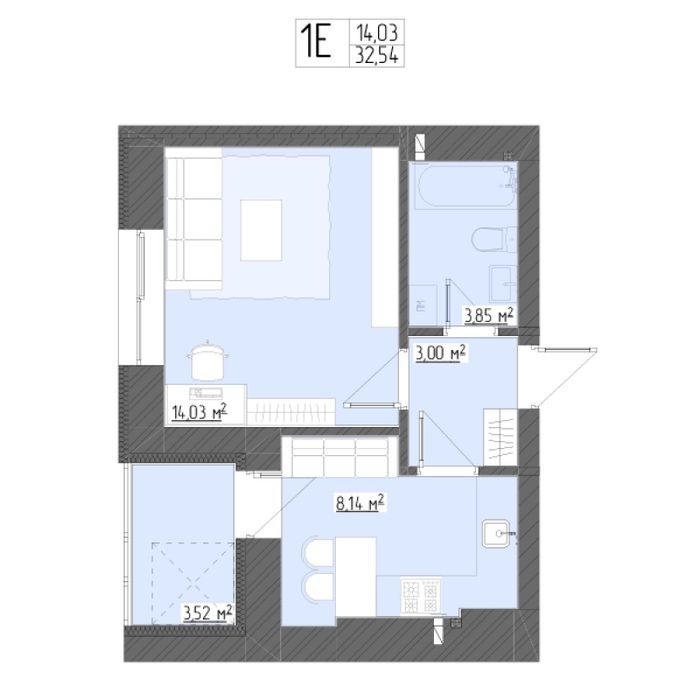 Квартира на ЖК Central City Apartments в Рівне, ID 334075, фото №2