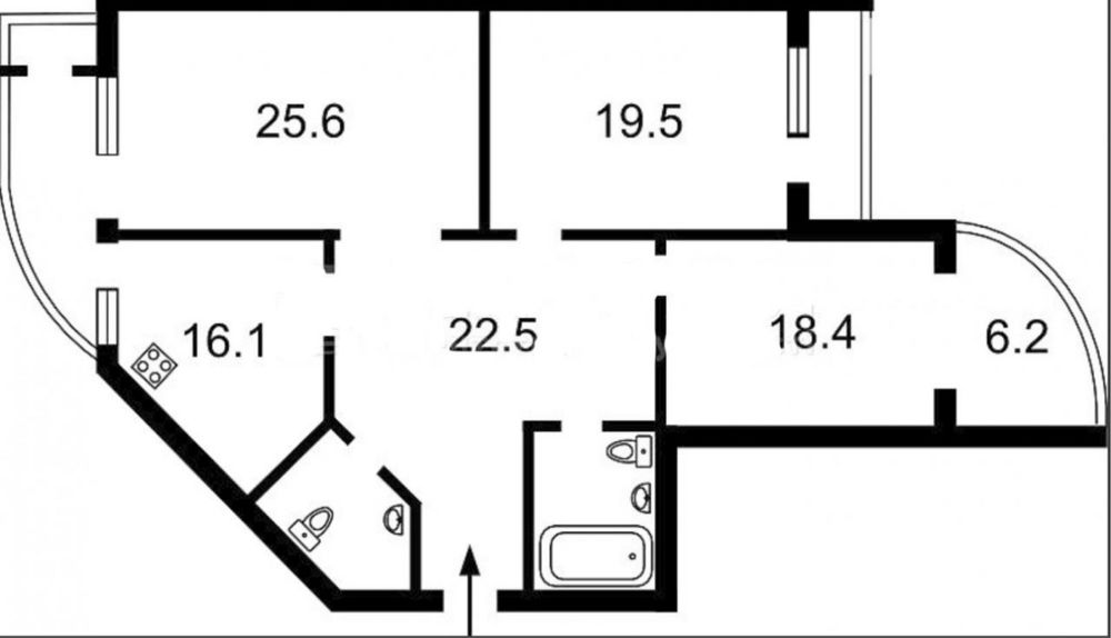 Квартира на бул. Лесі Українки, 7б в Київ, ID 180539, фото №2