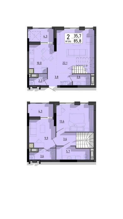 Квартира на SvitLand Residences в Тернополі, ID 230683, фото №2
