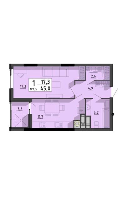 Квартира на SvitLand Residences в Тернополі, ID 228115, фото №2