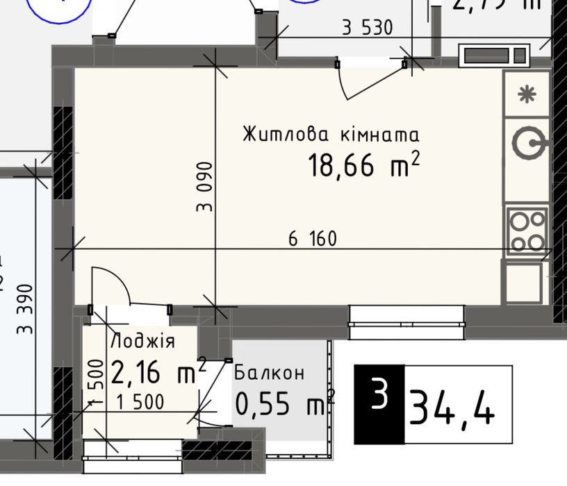 Квартира на Хаджибейський в Одесі, ID 376182, фото №6