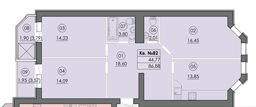 Квартира на ЖК FAMILY-2 в Київ, ID 330820, фото №2