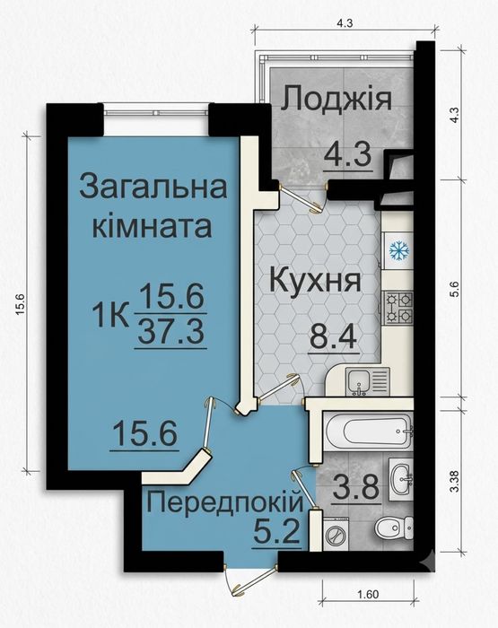 Квартира на ЖК «Львівський Затишок» в Києві, ID 221239, фото №2