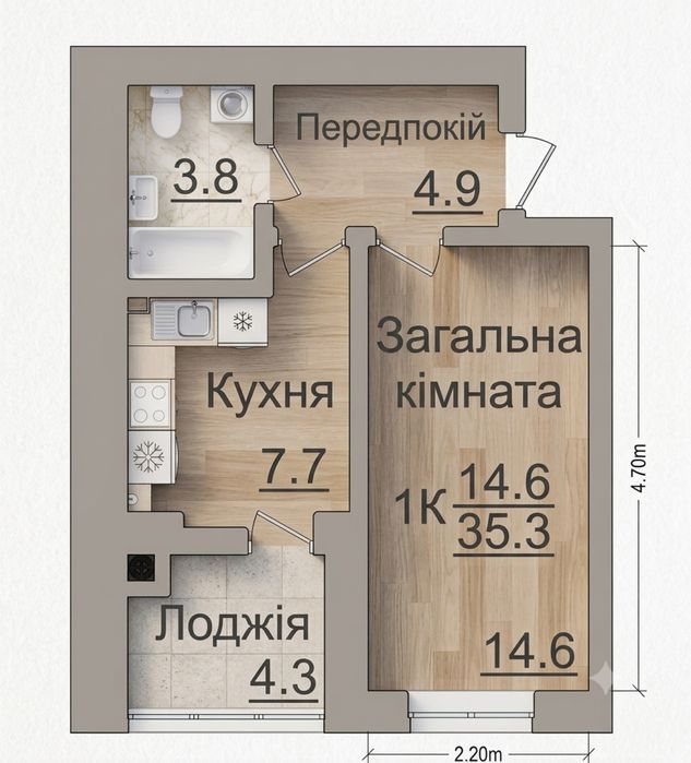 Квартира на ЖК «Львівський Затишок» в Києві, ID 221239, фото №5