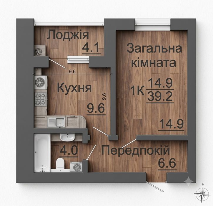 Квартира на ЖК «Львівський Затишок» в Києві, ID 221239, фото №6
