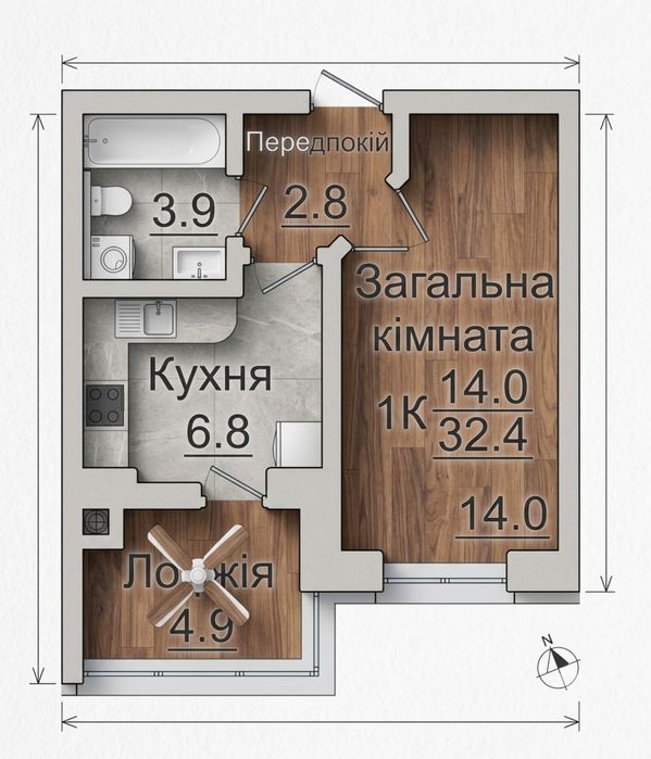 Квартира на ЖК «Львівський Затишок» в Києві, ID 221239, фото №7
