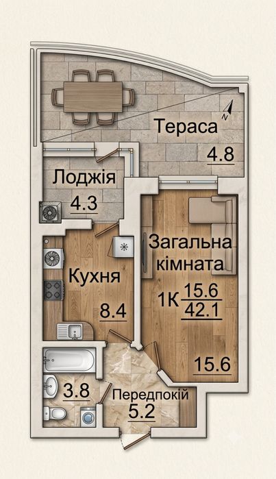 Квартира на ЖК «Львівський Затишок» в Києві, ID 221239, фото №10