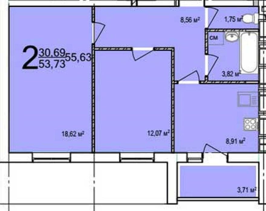 Купити квартиру за адресою Київський на Findly.com.ua Квартира на Київський, ID 193870, фото №1