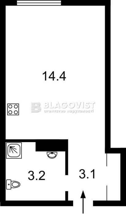 Квартира на просп. Соборності, 17к2 в Києві, ID 198418, фото №2