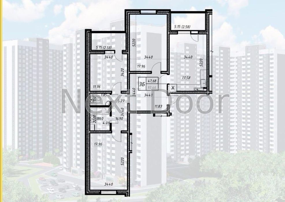 Квартира на вул. Коноплянська, 22 в Києві, ID 223493, фото №10