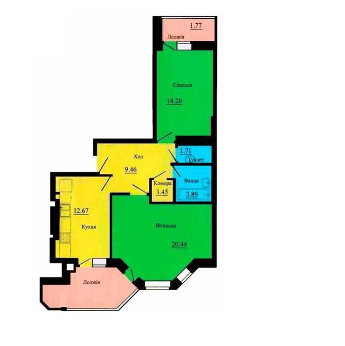Квартира на вул. Теплична, 38 в Києві, ID 312630, фото №1