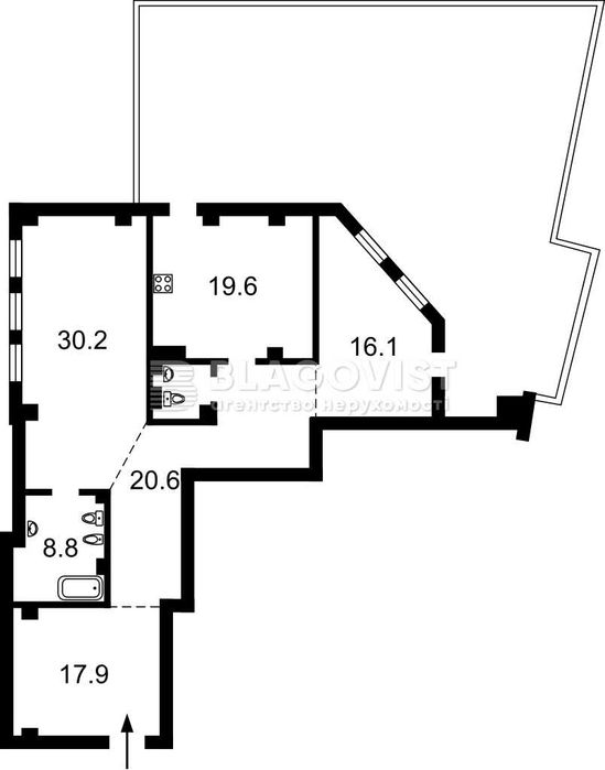 Квартира на вул. Саксаганського, 78-80 в Києві, ID 180822, фото №7