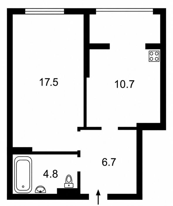 Квартира на вул. Феодосійська, 1а в Києві, ID 282303, фото №2
