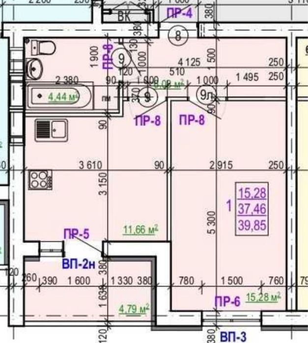 Квартира на вул. Валентиновська, 49 в Харкові, ID 208280, фото №2