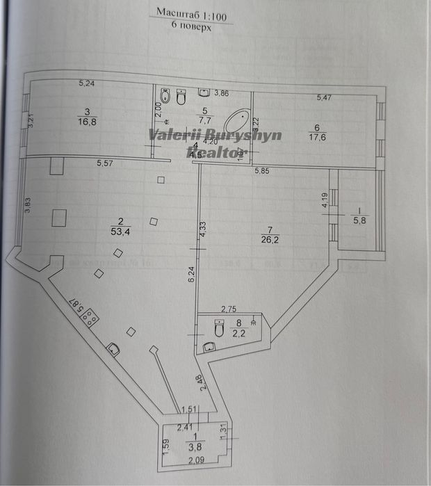 Квартира на вул. Дмитрівська, 48Г в Києві, ID 177605, фото №7