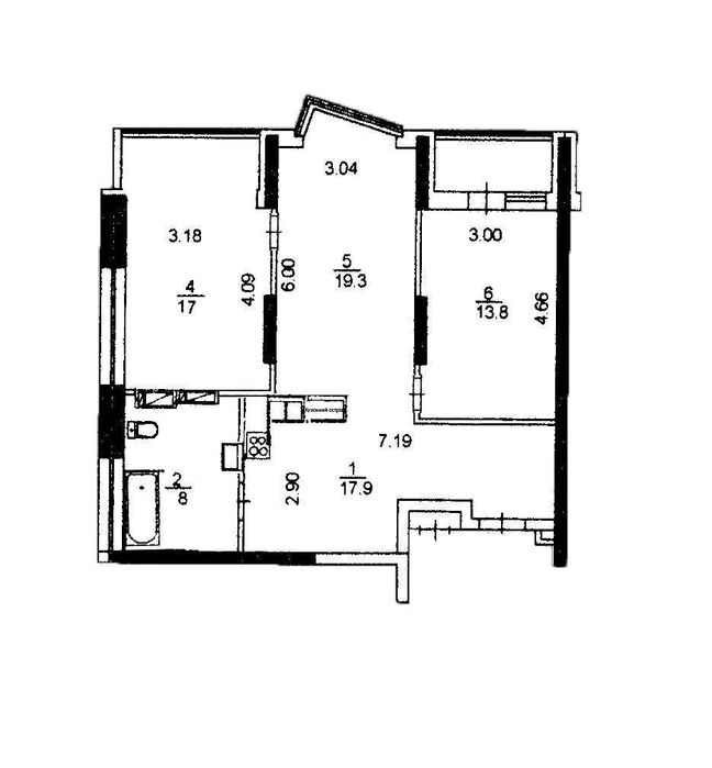 Квартира на вул. Драгоманова, 2 в Києві, ID 254043, фото №21