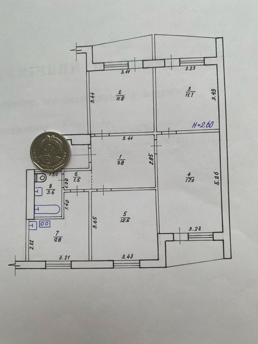 Квартира на вул. Соборності України, 218 в Харкові, ID 174616, фото №16