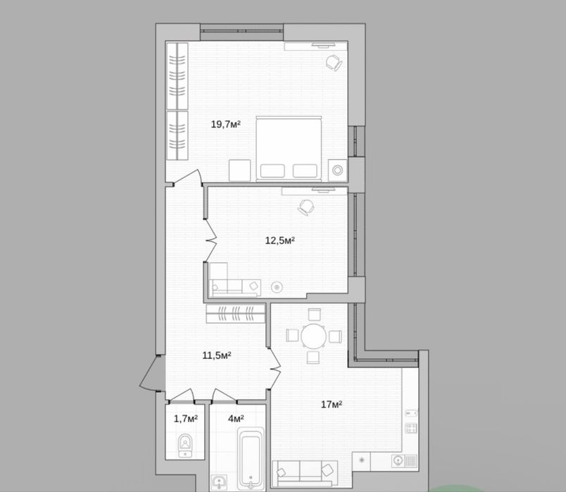 Квартира на ЖК One House в Києві, ID 306629, фото №2