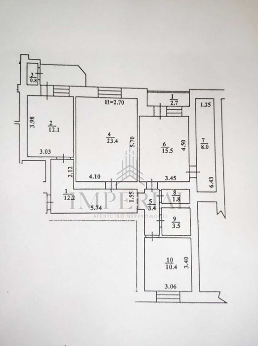 Квартира на вул. Алма-Атинська, 39-А в Києві, ID 172532, фото №24