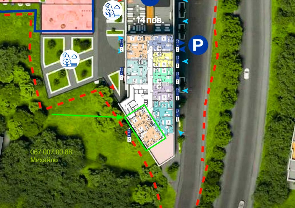 Квартира на вул. Верхогляда, 30 в Києві, ID 186021, фото №1