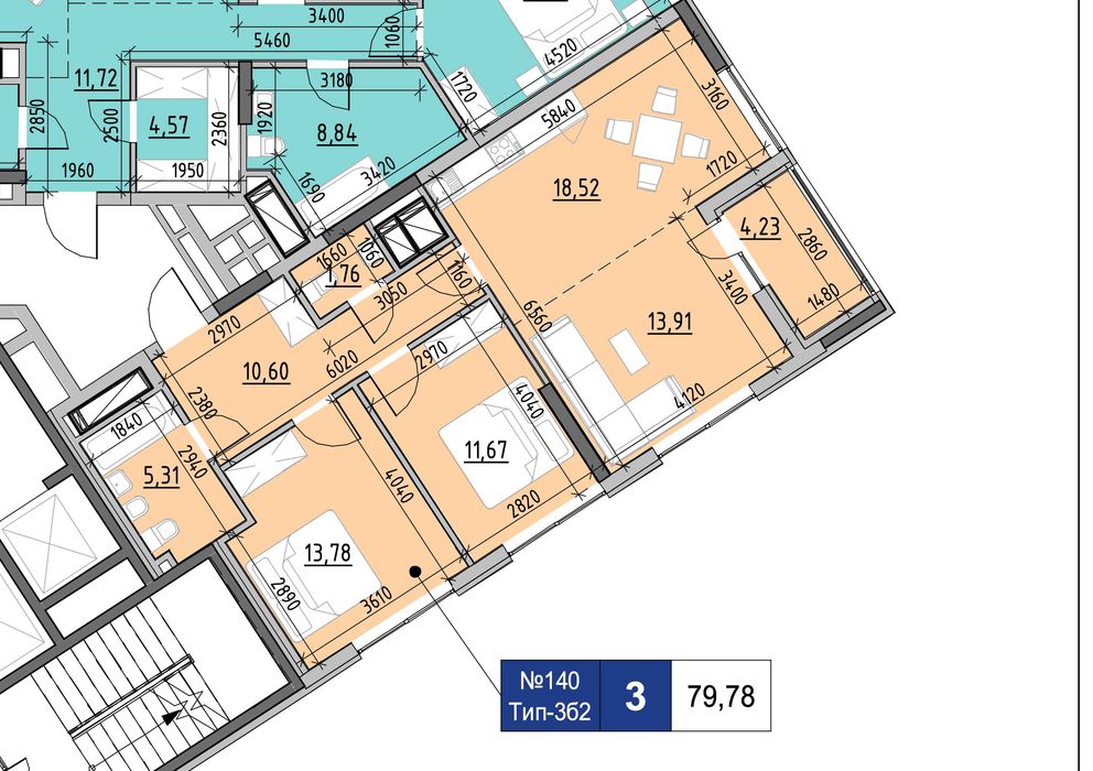 Квартира на вул. Верхогляда, 30 в Києві, ID 186021, фото №4