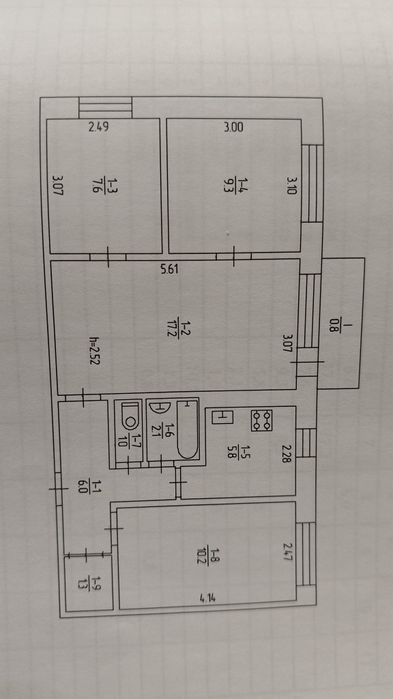 Квартира на вул. Маршака, 8 в Кривому Розі, ID 218161, фото №8