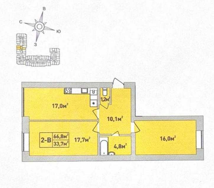 Квартира на жк Центральний в Києві, ID 246123, фото №1
