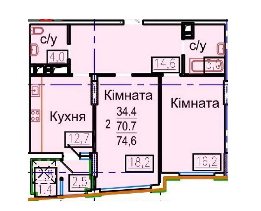 Квартира на вул. Авіаційна, 39 в Харкові, ID 371318, фото №4