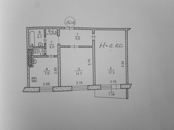 Квартира на бул. Вечерній в Кривому Розі, ID 255136, фото №1