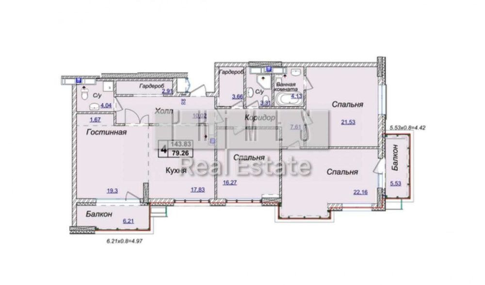 Квартира на вул. Андрія Верхогляда, 17Б в Києві, ID 166031, фото №7