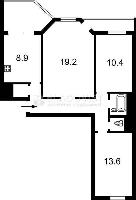 Квартира на вул. Волошина Августина, 2а в Києві, ID 199366, фото №20