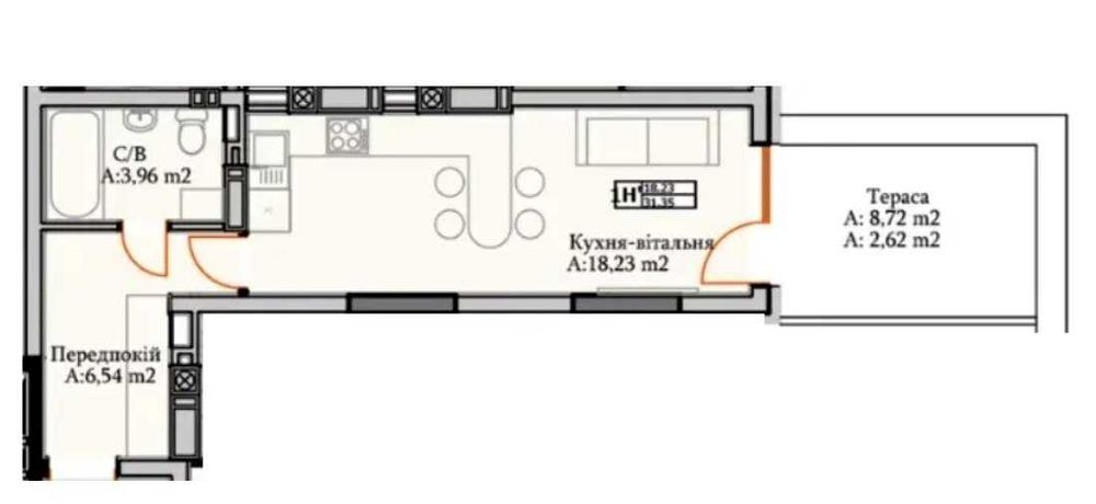 Квартира на ЖК Green Life в Київ, ID 259267, фото №2