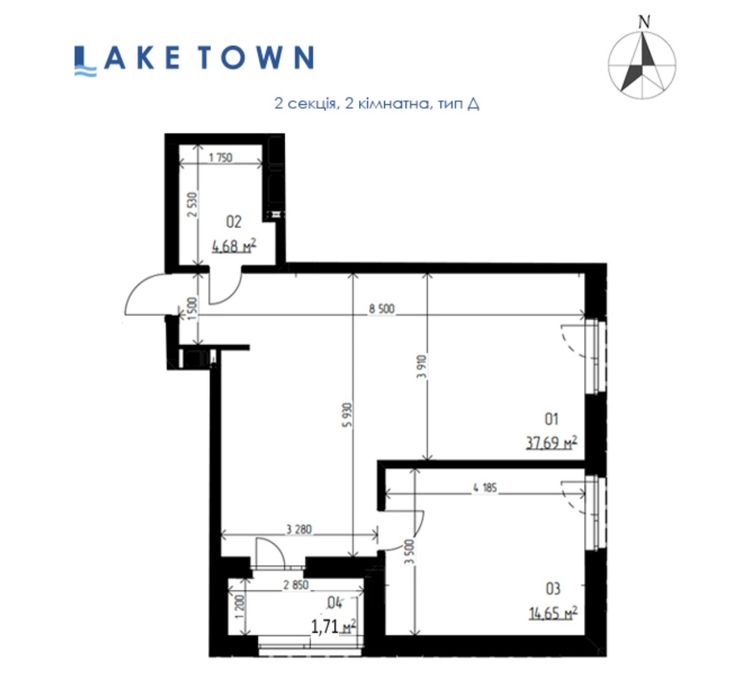 Квартира на ЖК «Lake Town» в Рівному, ID 253717, фото №2