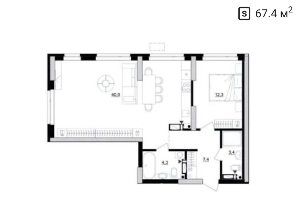 Квартира на вул. Березняківська, 29 в Києві, ID 163009, фото №3