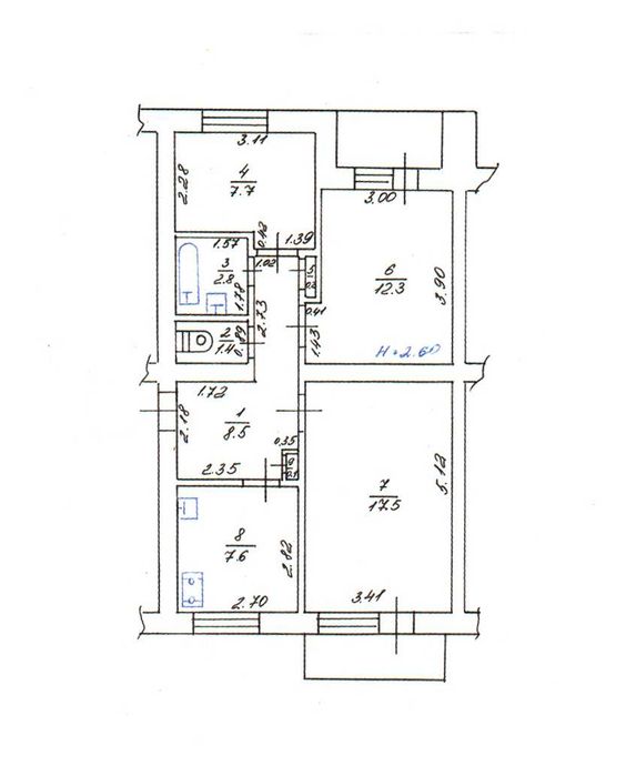 Квартира на Холодногірський в Харкові, ID 253203, фото №1