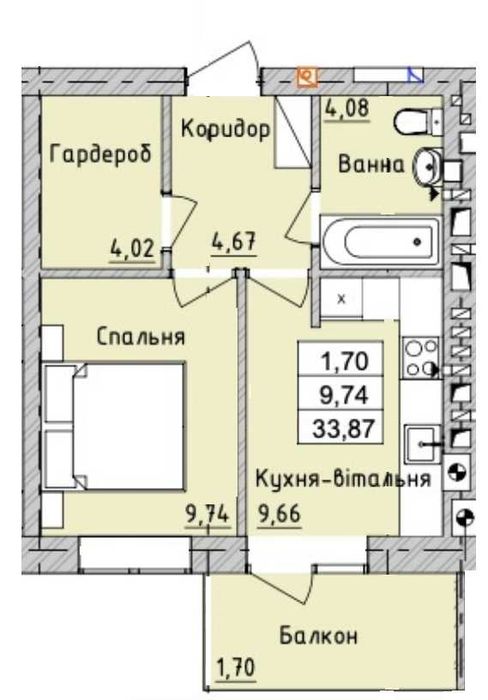 Квартира на ЖК Бургундія 3 в Києві, ID 262548, фото №2