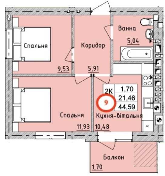 Квартира на ЖК “Бургундія 3” в Києві, ID 262485, фото №2