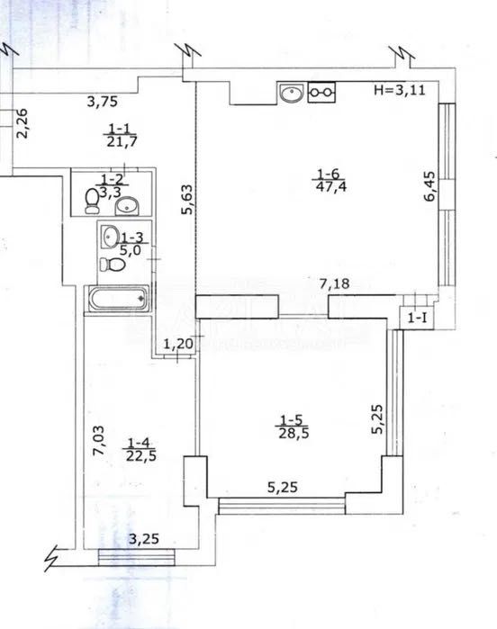 Квартира на вул. Предславинська, 20А в Києві, ID 171054, фото №7