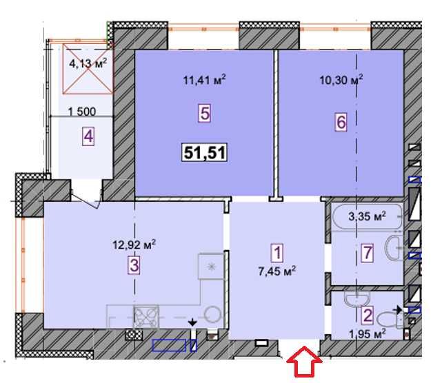 Квартира на ЖК Молодість в Києві, ID 262510, фото №1