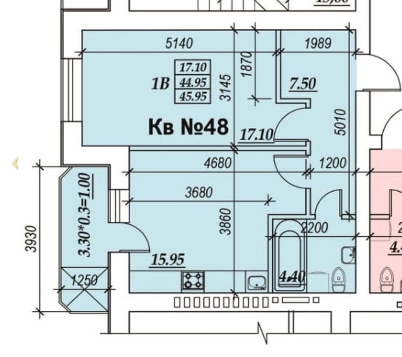 Квартира на вул. Зоопаркова в Одесі, ID 259807, фото №5