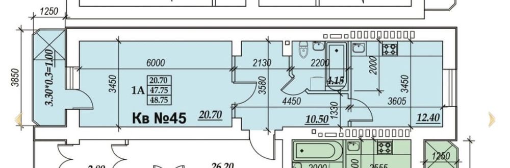 Квартира на вул. Зоопаркова в Одесі, ID 259656, фото №8