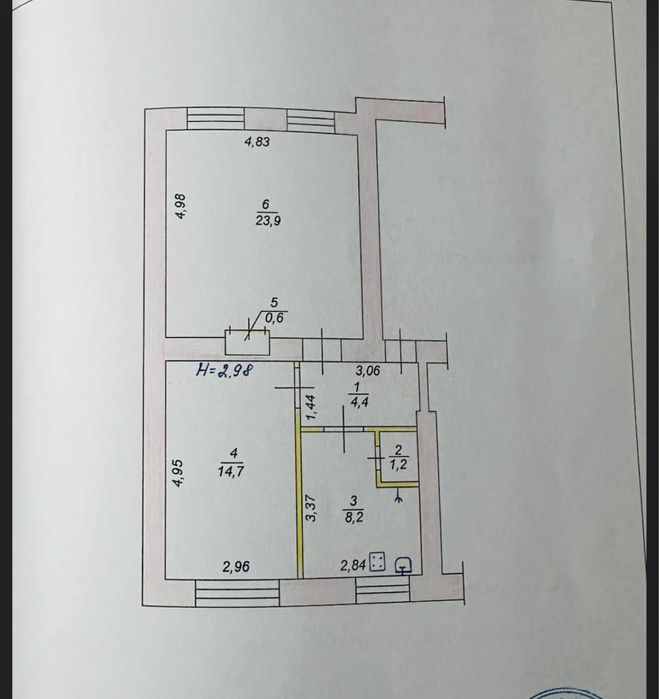 Квартира на вул. Церковна, 12 в Кривому Розі, ID 195349, фото №16