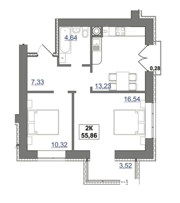 Квартира на ЖК «Каскад Ярко» в Івано-Франківську, ID 310849, фото №4
