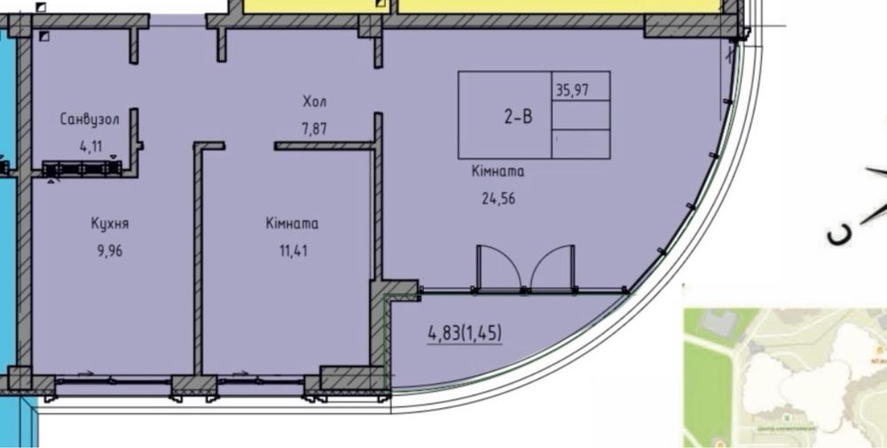 Квартира на ЖК «Лидерсовский» в Одесі, ID 205573, фото №3